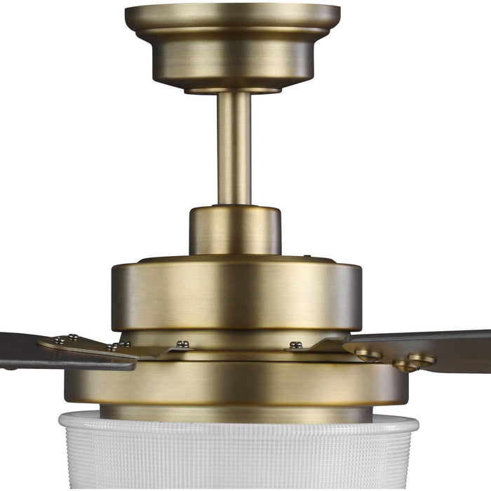 Myhouse Lighting Progress Lighting - P2578-16330K - 52"Ceiling Fan - Tempt - Vintage Brass