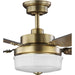 Myhouse Lighting Progress Lighting - P2578-16330K - 52"Ceiling Fan - Tempt - Vintage Brass