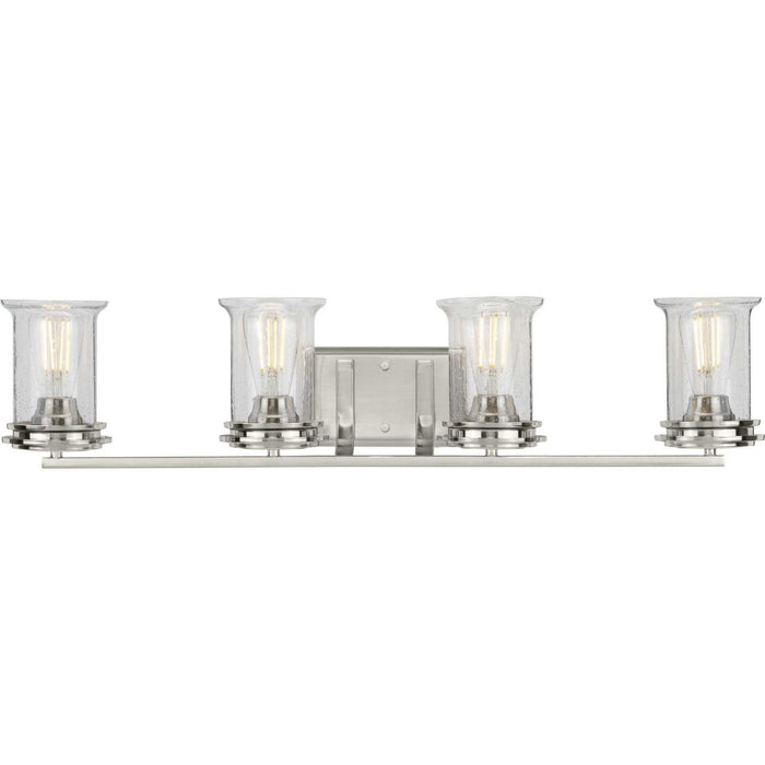 Myhouse Lighting Progress Lighting - P300275-009 - Four Light Bath - Winslett - Brushed Nickel