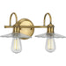 Myhouse Lighting Progress Lighting - P300287-163 - Two Light Bath - Fayette - Vintage Brass