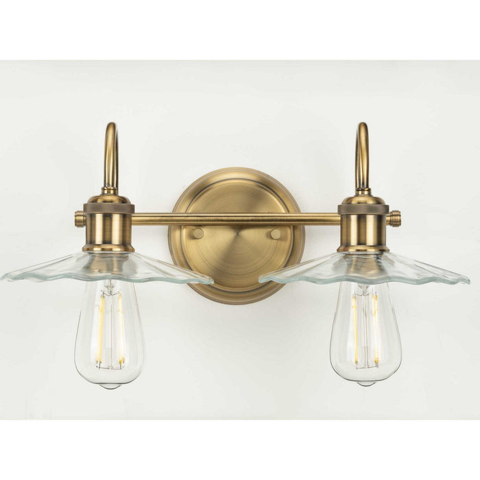 Myhouse Lighting Progress Lighting - P300287-163 - Two Light Bath - Fayette - Vintage Brass