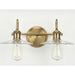 Myhouse Lighting Progress Lighting - P300287-163 - Two Light Bath - Fayette - Vintage Brass