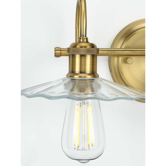 Myhouse Lighting Progress Lighting - P300287-163 - Two Light Bath - Fayette - Vintage Brass