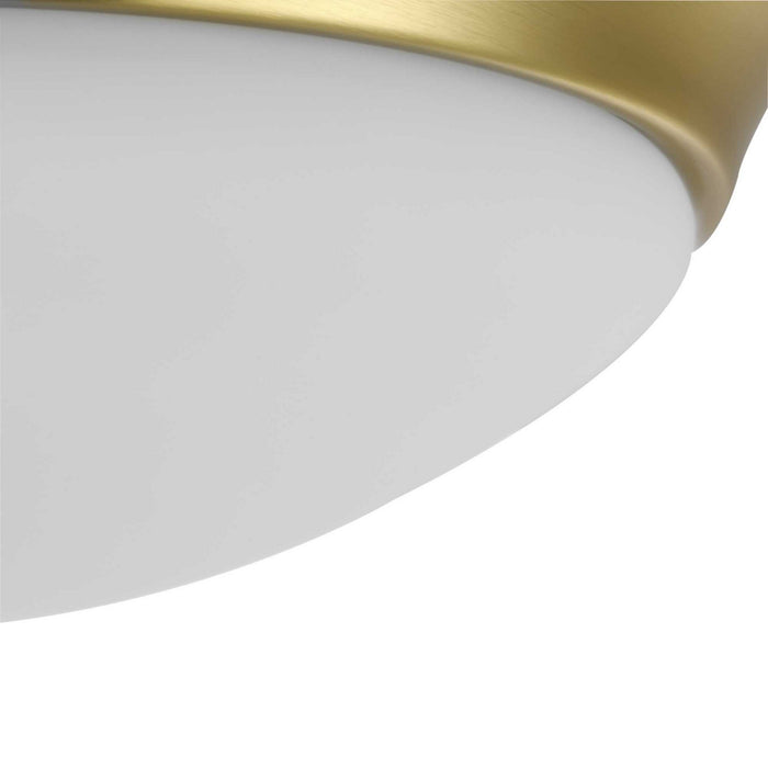 Myhouse Lighting Progress Lighting - P350146-012 - One Light Flush Mount - Etched Opal Dome - Satin Brass