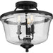 Myhouse Lighting Progress Lighting - P350148-031 - Three Light Semi Flush Convertible - Bowman - Black