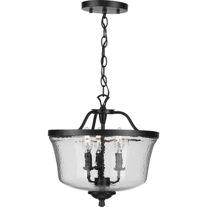 Myhouse Lighting Progress Lighting - P350148-031 - Three Light Semi Flush Convertible - Bowman - Black