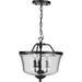 Myhouse Lighting Progress Lighting - P350148-031 - Three Light Semi Flush Convertible - Bowman - Black