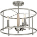 Myhouse Lighting Progress Lighting - P350150-009 - Three Light Semi Flush Convertible - Durrell - Brushed Nickel