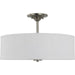 Myhouse Lighting Progress Lighting - P350167-009 - Three Light Semi Flush Mount - Inspire - Brushed Nickel