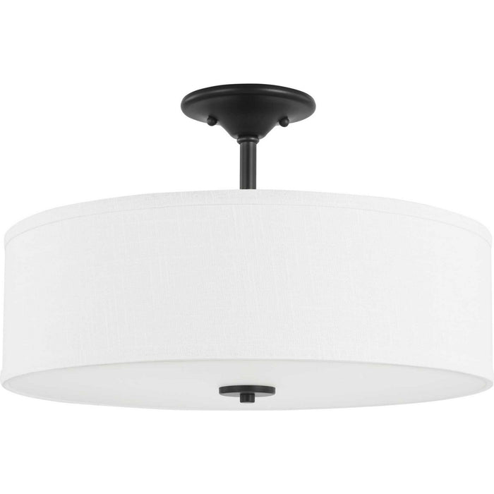 Myhouse Lighting Progress Lighting - P350167-143 - Three Light Semi Flush Mount - Inspire - Graphite