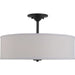 Myhouse Lighting Progress Lighting - P350167-143 - Three Light Semi Flush Mount - Inspire - Graphite