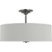 Myhouse Lighting Progress Lighting - P350168-009 - Three Light Semi Flush Mount - Inspire - Brushed Nickel