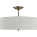 Myhouse Lighting Progress Lighting - P350168-009 - Three Light Semi Flush Mount - Inspire - Brushed Nickel