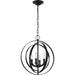 Myhouse Lighting Progress Lighting - P3827-31 - Four Light Pendant - Equinox - Black