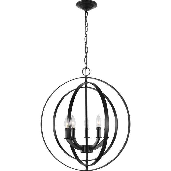 Myhouse Lighting Progress Lighting - P3841-31 - Five Light Pendant - Equinox - Black