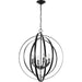 Myhouse Lighting Progress Lighting - P3889-31 - Six Light Pendant - Equinox - Black