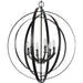 Myhouse Lighting Progress Lighting - P3889-31 - Six Light Pendant - Equinox - Black