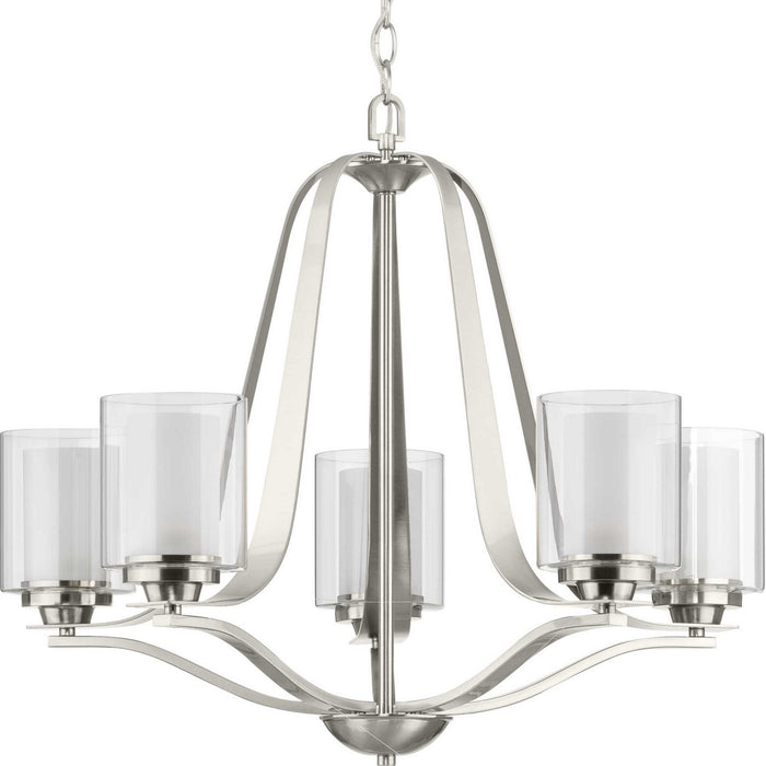 Myhouse Lighting Progress Lighting - P400095-009 - Five Light Chandelier - Kene - Brushed Nickel