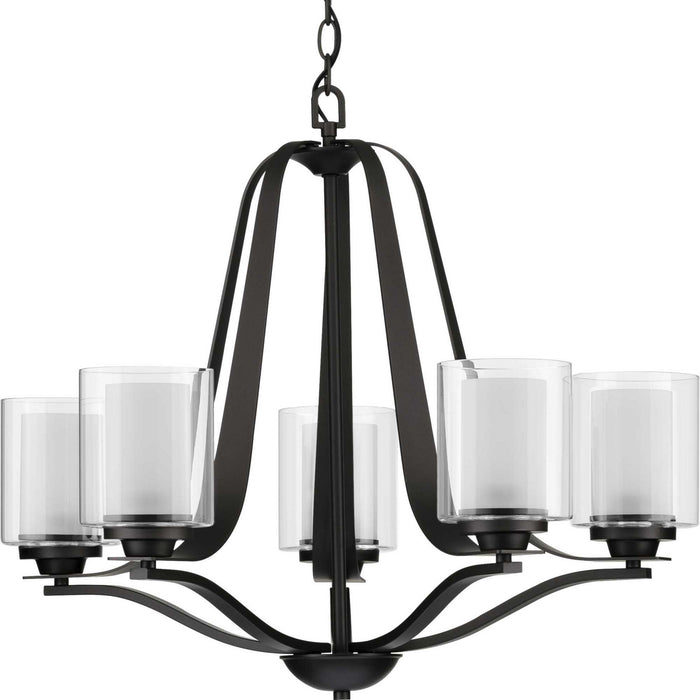 Myhouse Lighting Progress Lighting - P400095-143 - Five Light Chandelier - Kene - Graphite