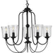 Myhouse Lighting Progress Lighting - P400194-031 - Five Light Chandelier - Bowman - Black