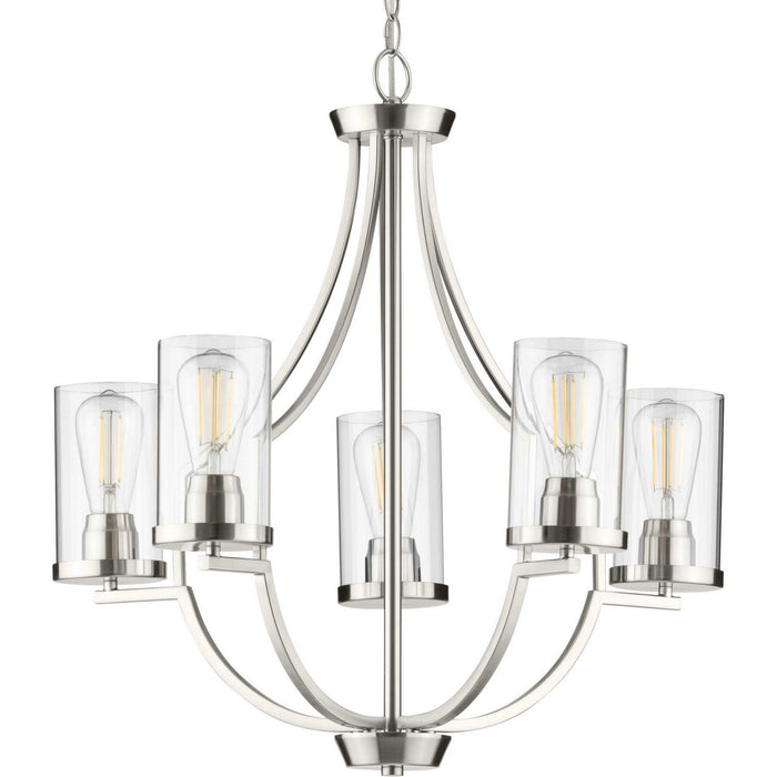 Myhouse Lighting Progress Lighting - P400197-009 - Five Light Chandelier - Lassiter - Brushed Nickel