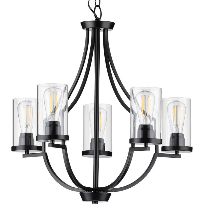 Myhouse Lighting Progress Lighting - P400197-031 - Five Light Chandelier - Lassiter - Black