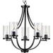 Myhouse Lighting Progress Lighting - P400197-031 - Five Light Chandelier - Lassiter - Black