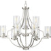 Myhouse Lighting Progress Lighting - P400198-009 - Nine Light Chandelier - Lassiter - Brushed Nickel