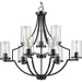 Myhouse Lighting Progress Lighting - P400198-031 - Nine Light Chandelier - Lassiter - Black