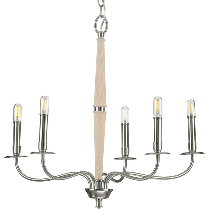 Myhouse Lighting Progress Lighting - P400199-009 - Five Light Chandelier - Durrell - Brushed Nickel