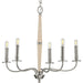 Myhouse Lighting Progress Lighting - P400199-009 - Five Light Chandelier - Durrell - Brushed Nickel