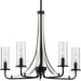 Myhouse Lighting Progress Lighting - P400209-031 - Five Light Chandelier - Riley - Black