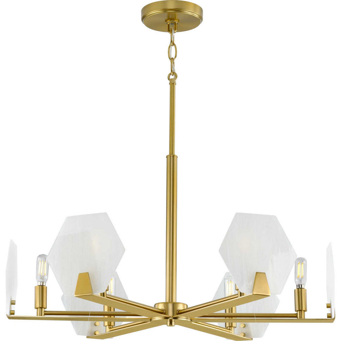 Myhouse Lighting Progress Lighting - P400216-109 - Six Light Chandelier - Rae - Brushed Bronze