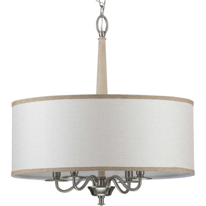 Myhouse Lighting Progress Lighting - P400218-009 - Four Light Chandelier - Durrell - Brushed Nickel