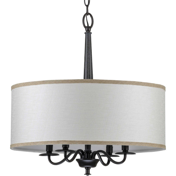 Myhouse Lighting Progress Lighting - P400218-031 - Four Light Chandelier - Durrell - Black