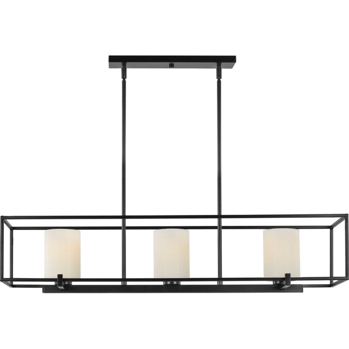 Myhouse Lighting Progress Lighting - P400225-031 - Three Light Island Chandelier - Chadwick - Black