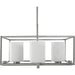 Myhouse Lighting Progress Lighting - P400226-009 - Four Light Chandelier - Chadwick - Brushed Nickel