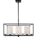 Myhouse Lighting Progress Lighting - P400226-031 - Four Light Chandelier - Chadwick - Black