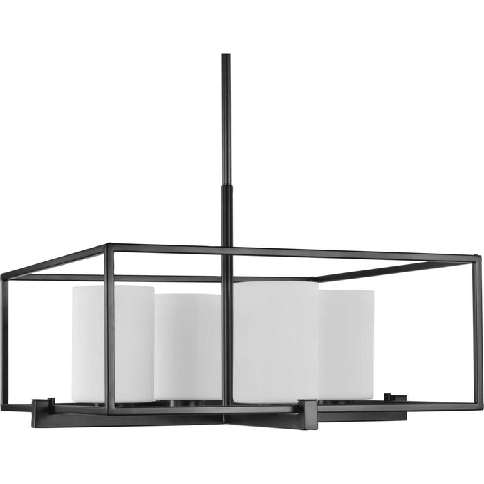 Myhouse Lighting Progress Lighting - P400226-031 - Four Light Chandelier - Chadwick - Black