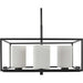 Myhouse Lighting Progress Lighting - P400226-031 - Four Light Chandelier - Chadwick - Black