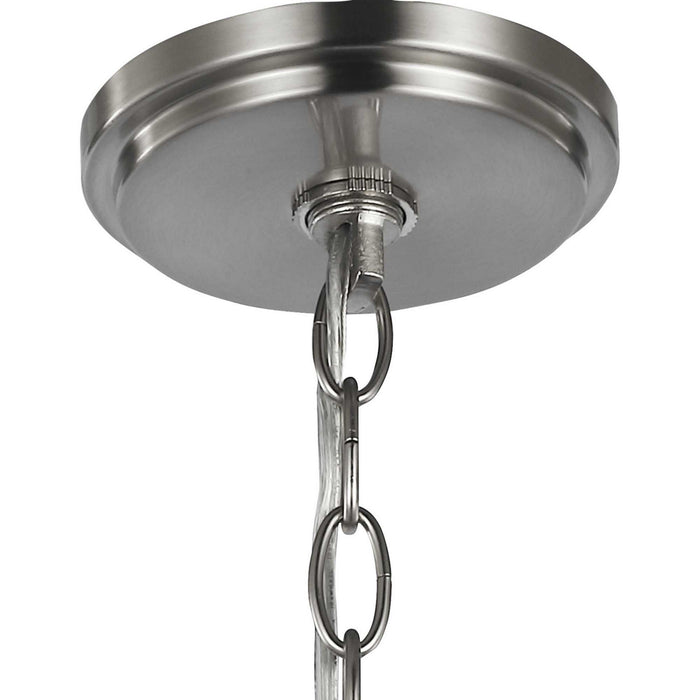 Myhouse Lighting Progress Lighting - P400227-009 - Six Light Foyer Chandelier - Bonita - Brushed Nickel