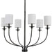 Myhouse Lighting Progress Lighting - P400227-031 - Six Light Foyer Chandelier - Bonita - Black