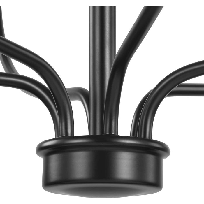 Myhouse Lighting Progress Lighting - P400227-031 - Six Light Foyer Chandelier - Bonita - Black