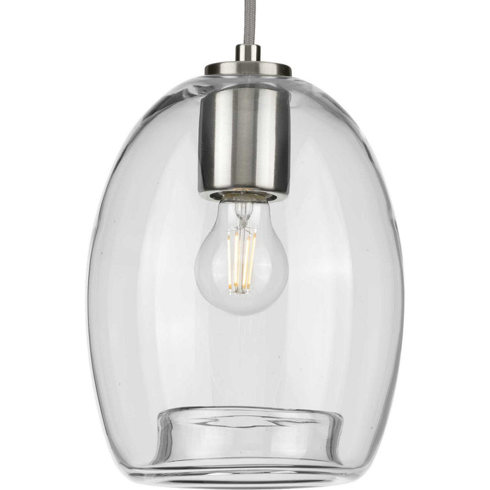 Myhouse Lighting Progress Lighting - P500159-009 - One Light Mini Pendant - Caisson - Brushed Nickel