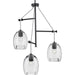 Myhouse Lighting Progress Lighting - P500160-143 - Three Light Pendant - Caisson - Graphite