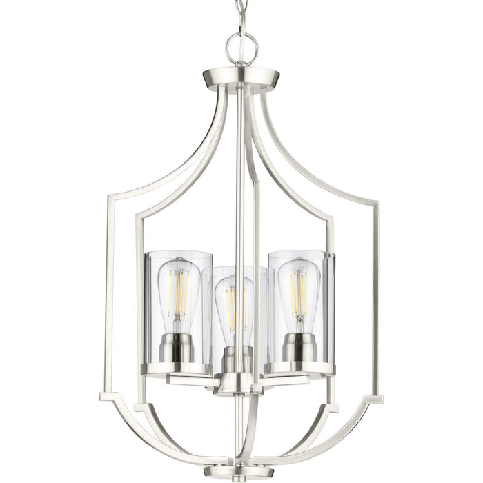 Myhouse Lighting Progress Lighting - P500209-009 - Three Light Foyer Pendant - Lassiter - Brushed Nickel