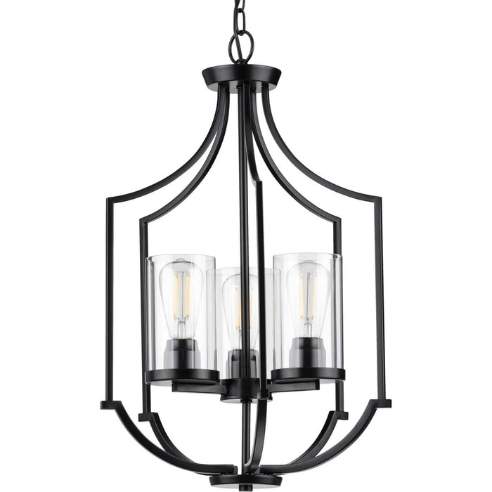 Myhouse Lighting Progress Lighting - P500209-031 - Three Light Foyer Pendant - Lassiter - Black