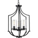 Myhouse Lighting Progress Lighting - P500209-031 - Three Light Foyer Pendant - Lassiter - Black