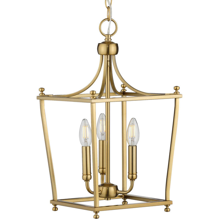 Myhouse Lighting Progress Lighting - P500213-109 - Three Light Foyer Pendant - Parkhurst - Brushed Bronze