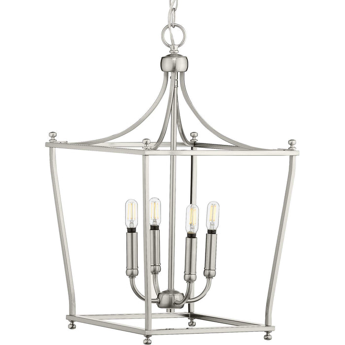 Myhouse Lighting Progress Lighting - P500214-009 - Four Light Foyer Pendant - Parkhurst - Brushed Nickel